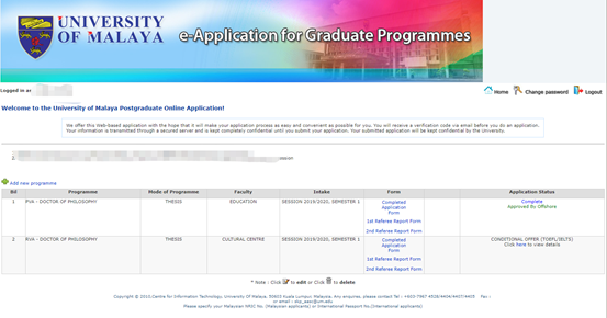 因为信任,所以相遇!恭喜I同学马来亚大学录取! 因为信任,所以相遇!恭喜I同学马来亚大学录取!